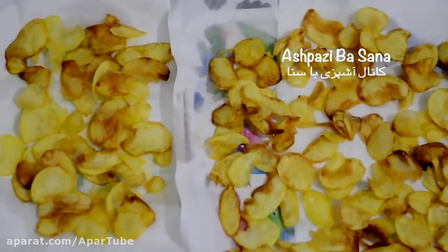 طرز تهیه چیپس سیب زمینی ترد و خوشمزه در منزل با طعم و مزه چیپسهای فروشگاه