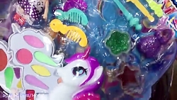 قاطی کردن اسلایم با چیز های جی...