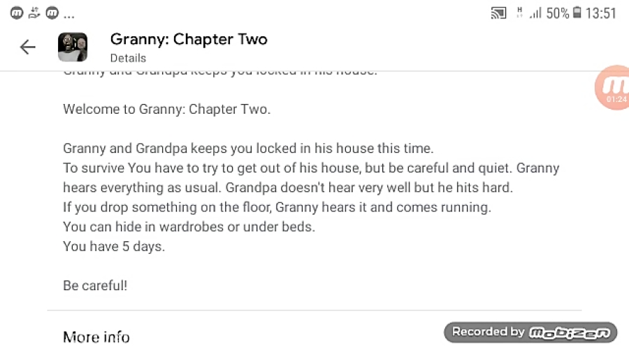 گیم پلی بازی ترسناک Granny: chapter 2 اندروید