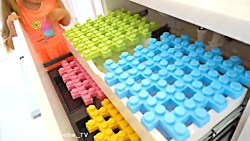 دیانا و روما بازی با بلوک های...