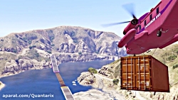 مسابقه از تنه درخت های روی آب...