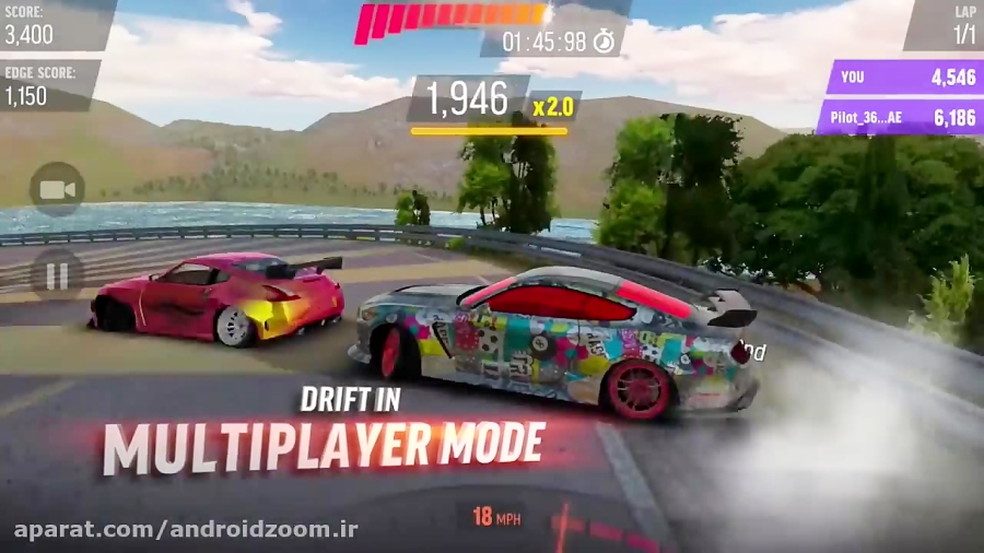 معرفی و دانلود بازی ماشین سواری Drift Max Pro   مود