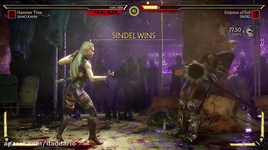 گیم پلی نبرد شائوکان با سیندل در بازی Mortal Kombat 11