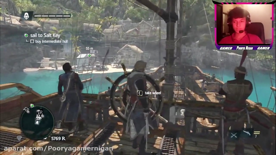 تقویت و ارتقا کشتی آقای Edward در Assassin Creed iv