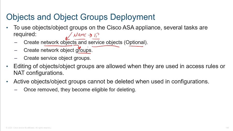 CIsco ASA Objects and Object Groups
