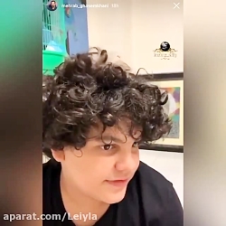 خونه کردن گنجشک ها روی موی سر...