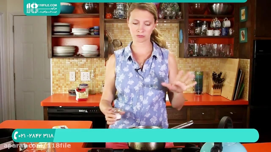 آموزش آشپزی | آشپزی آسان و حرفه ای | شیرینی پزی ( بامیه سنتی ) 02128423118