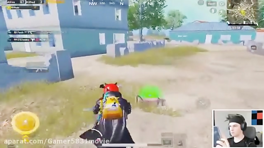 گیم پلی بازی pubg mobile از پلیر معروف panda