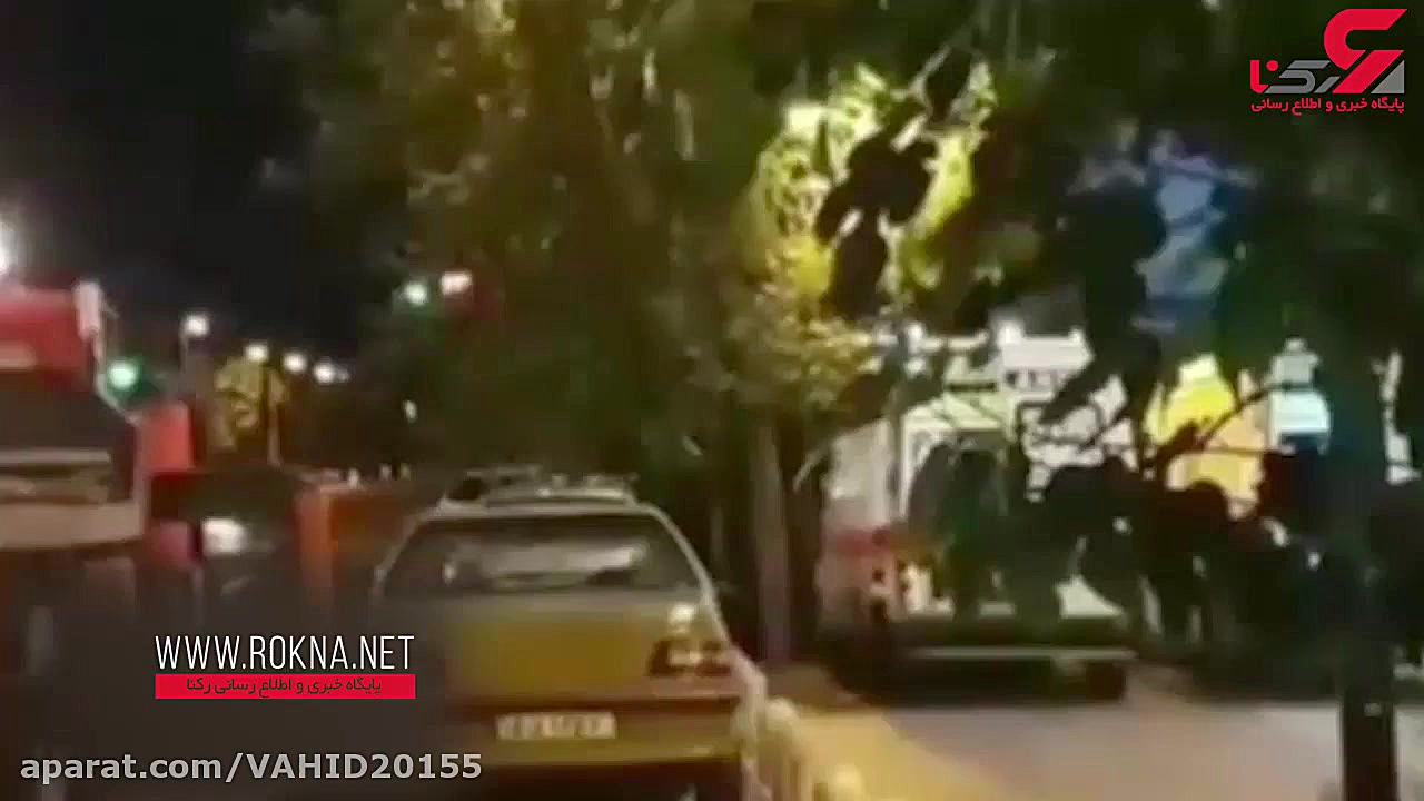 پشت پرده فیلم له شدن ماشین مرد تهرانی زیر نیوجرسی بتونی زمان52ثانیه