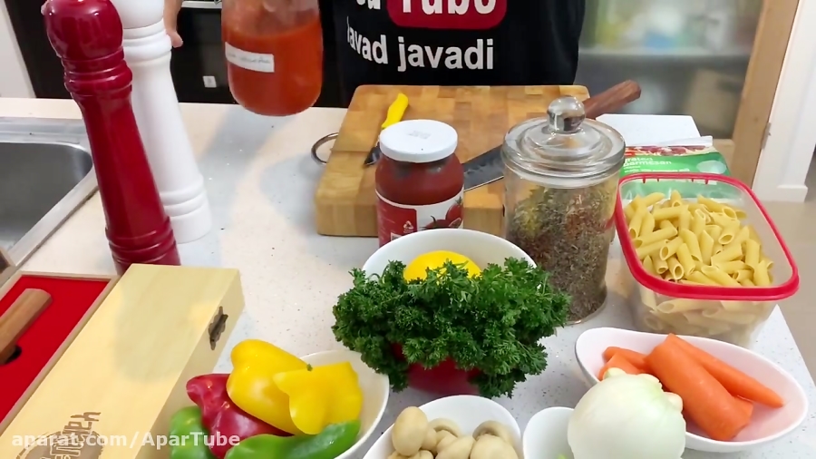 آموزش یه پاستا کاملا گیاهی و خوشمزه متفاوت با همیشه وجیترین ها کجایید جوادجوادی