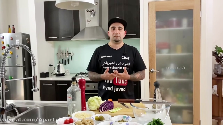 آموزش سالاد تشریفاتی (سالاد بلغور) که به تنهایی یک‌ غذای کامل و سالم هستش