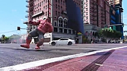 جنگ هالک و مردعنکبوتی GTA5