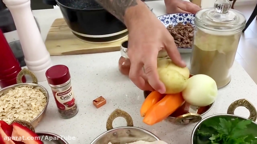 آموزش یه سوپ خوشمزه که قاتل سرماخوردگی هستش ده دقیقه ای هم درست میشه (سوپ مریض)