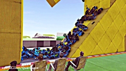 چالش های برخود با مانع و سقوط...