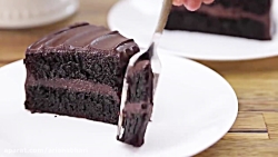 لذت آشپزی با کیک شکلاتی