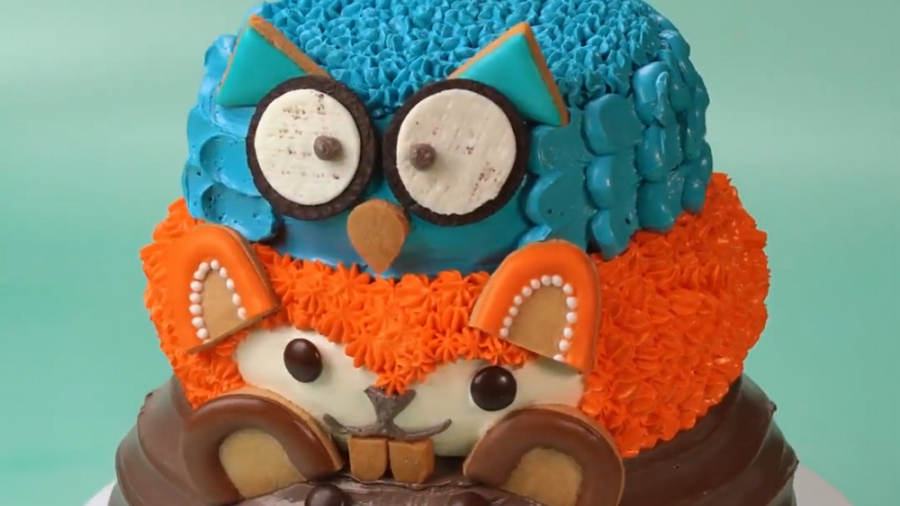 تزیین کیک شکلاتی رنگی :: آموزش...