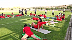 گزارش ویدیویی از تمرین روز دوش...