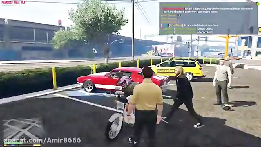 گیم پلی بازی ( gta v roleplay ( online با آریا کئوکسر