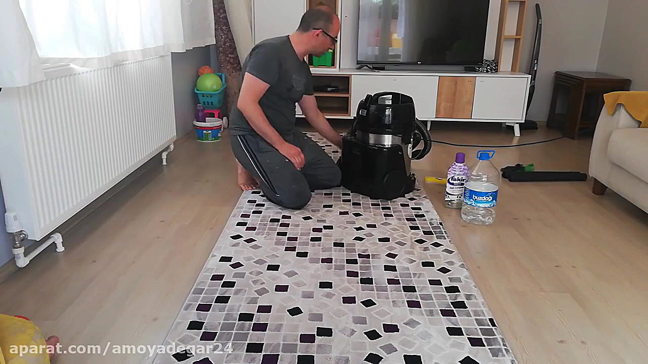 فیلم معرفی جاروبرقی فکر FAKIR deluxe 9800 s oko line زمان824ثانیه