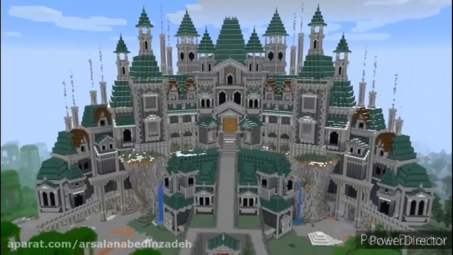 ساخت یک قلعه خیلی بزرگ در minecraft
