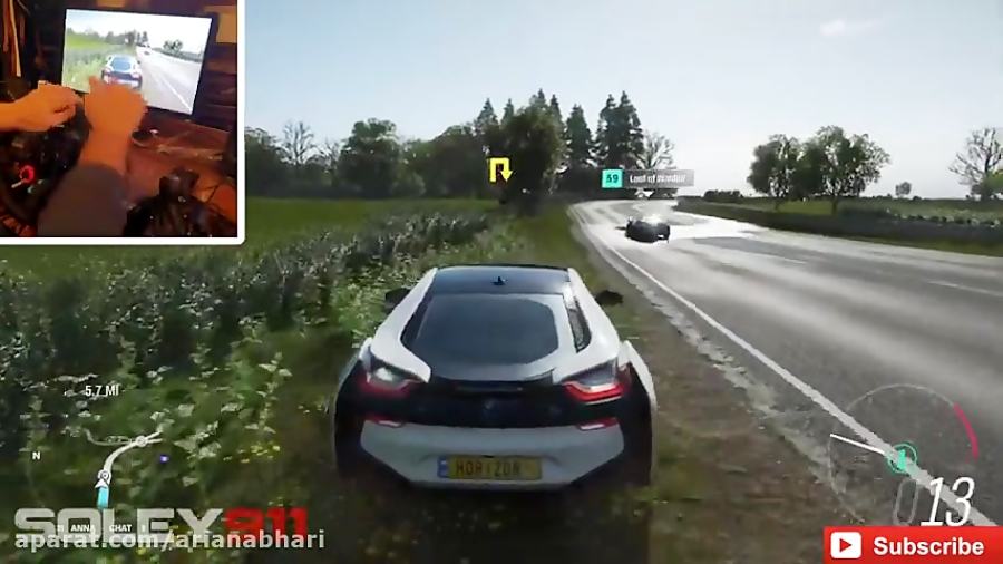 رانندگی بی ام و  i8 در بازی  Forza Horizon 4