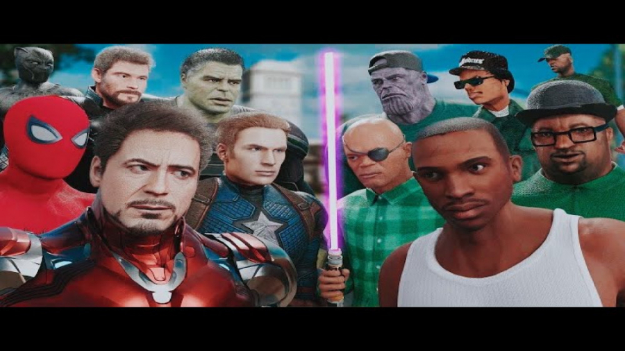 فیلم مبارزه اونجرز و گرو استریت (Avengers Vs Groove st)