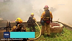 تصاویری از آتش سوزی هولناک در...