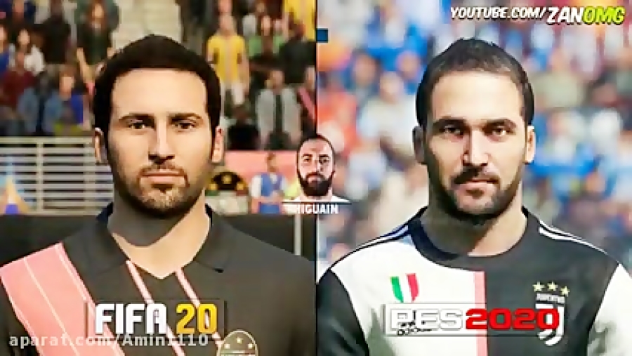 مقایسه pes 20 و fifa 2020