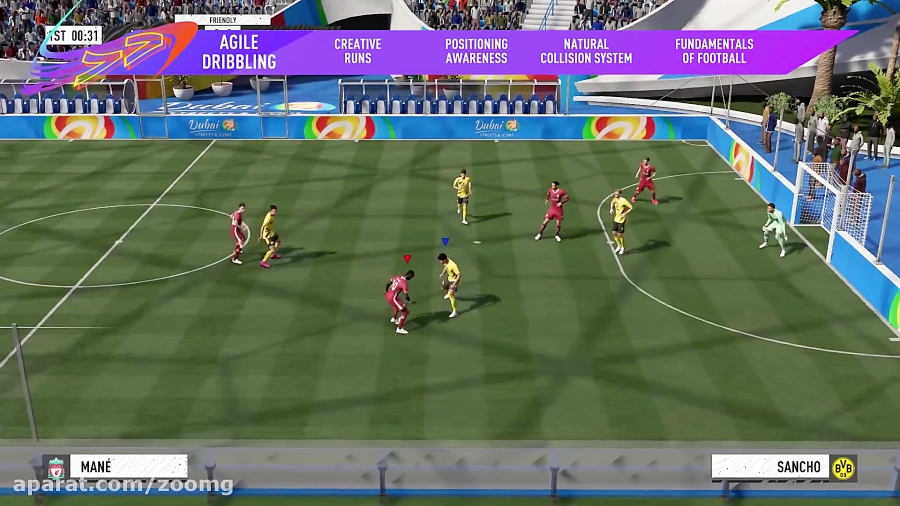 اولین نمایش رسمی از گیم پلی بازی FIFA 21 - زومجی