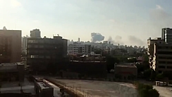 لحظه انفجار مهیب در بیروت