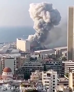 انفجار بیروت از بالا!