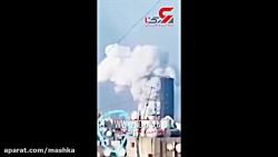 لحظه برخورد شئی ناشناس شبیه مو...