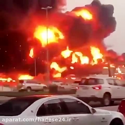 تصاویری از آتش سوزی هولناک بازار ایرانیان، عجمان در امارات