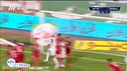 گل اول ذوب آهن به پرسپولیس