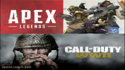 گیم پلی بازی cod ww2 و بازی apex legends