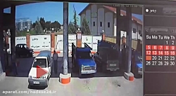 تصویری از انفجار سکوی CNG در ن...