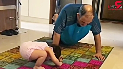 ورزش کردن بامزه مهران غفوریان...