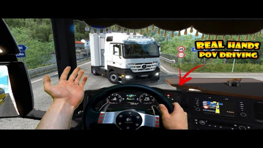 رانندگی واقعی در بازی یورو تراک سیمولاتور 2