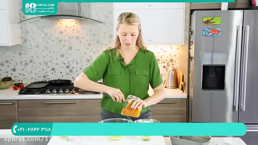 آموزش آشپزی | شیرینی پزی | دستور پخت غذا ( نان کدو حلوایی ) 02128423118