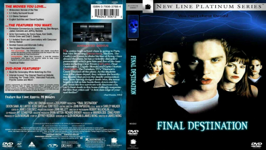 فیلم Final Destination 1 2000 مقصد نهایی 1 (ترسناک ، هیجان انگیز) زمان5555ثانیه