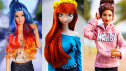 آموزش برای باربی  مدل مو و رنگ