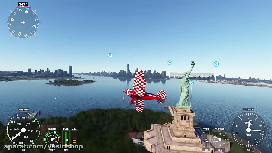 بررسی گیم پلی بازی Flight Simulator 2020