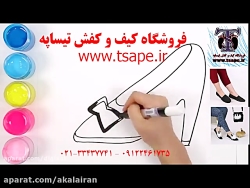 آموزش نقاشی کیف و کفش تیساپه