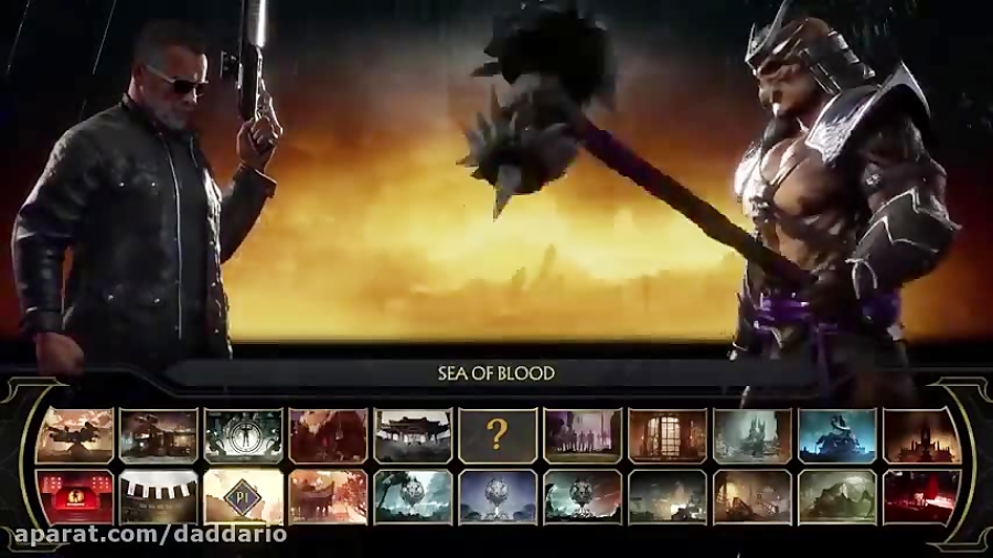 گیم پلی نبرد ترمیناتور با شائوکان در بازی Mortal Kombat 11