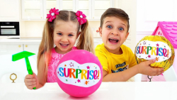 دیانا و روما :: چالش تخم مرغ ش...