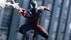 گیم پلی از بازی Spider Man PS4 با لباس Electro Suit