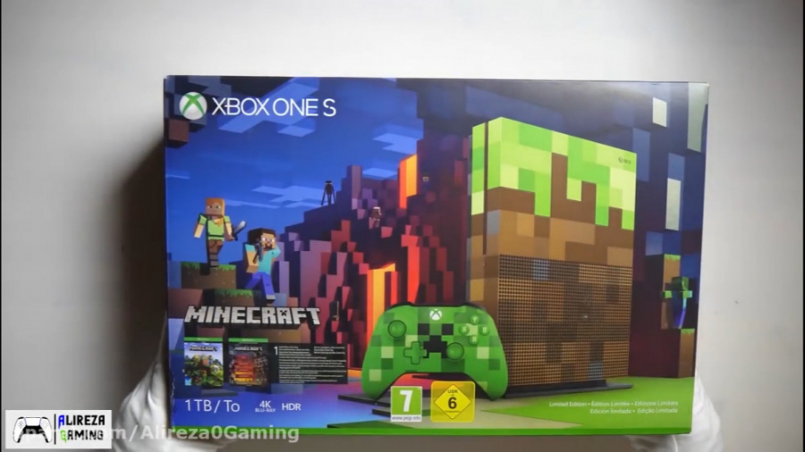 آنباکسینگ کنسول Xbox one با باندل ماینکرفت