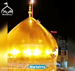 فیلم شستشوی گنبد امام حسین (ع)...