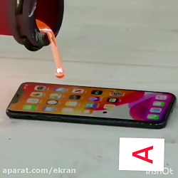 ریختن مواد مذاب روی آیفون ۱۱پر...