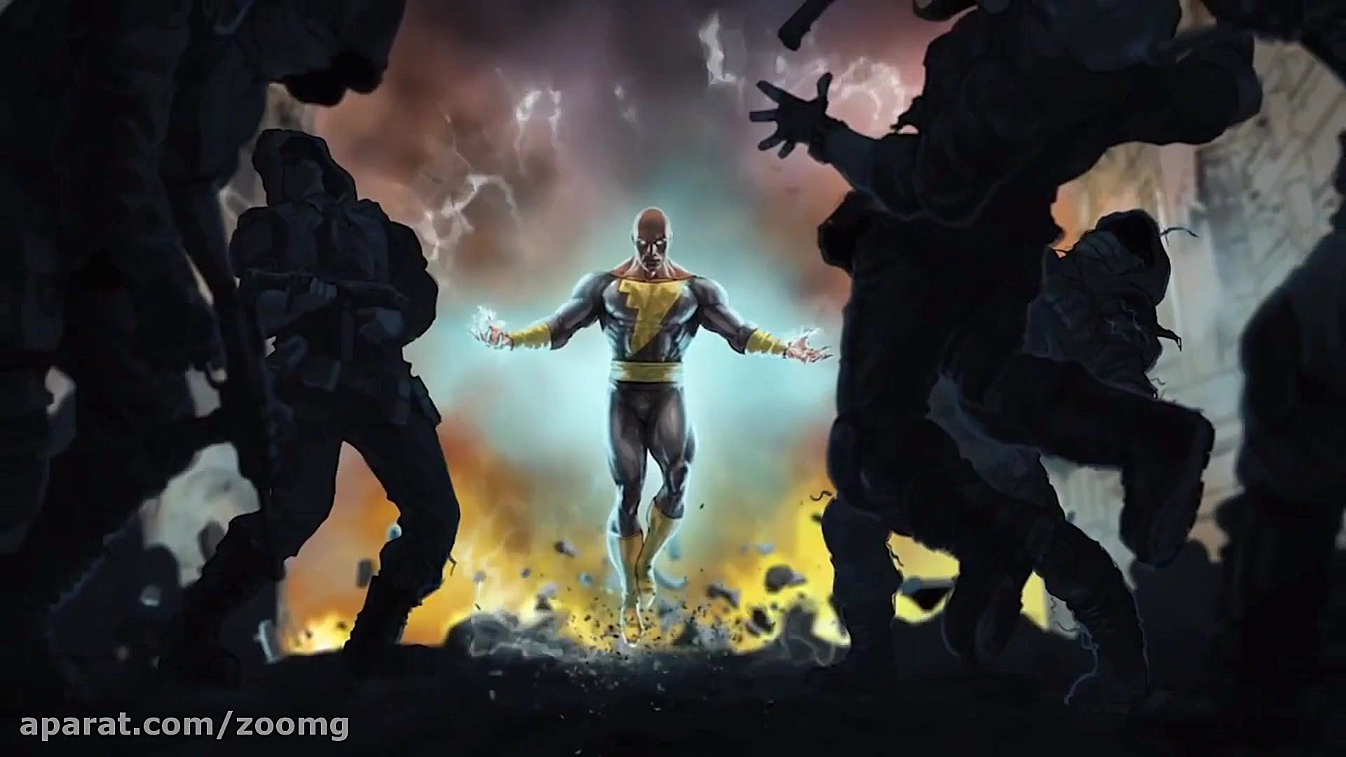 کانسپت تیزر فیلم Black Adam برای معرفی Justice Society of America زمان50ثانیه